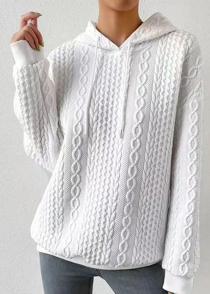 Jacquard hoodie: comfort and style combined