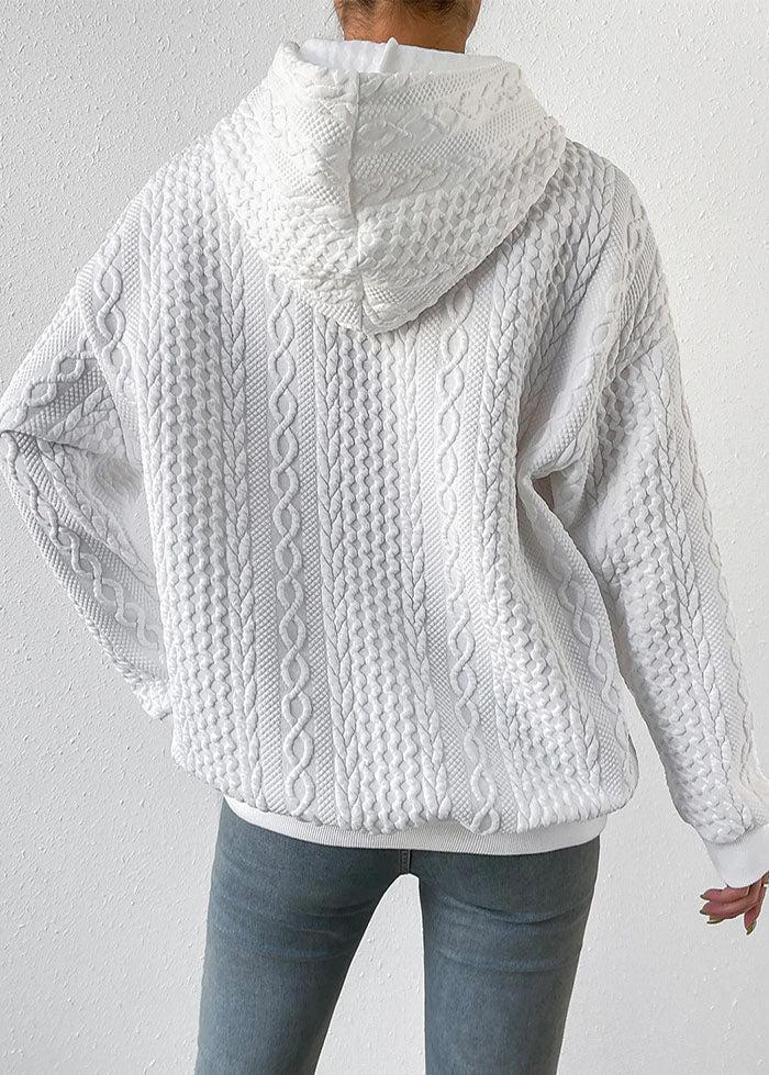 Jacquard hoodie: comfort and style combined