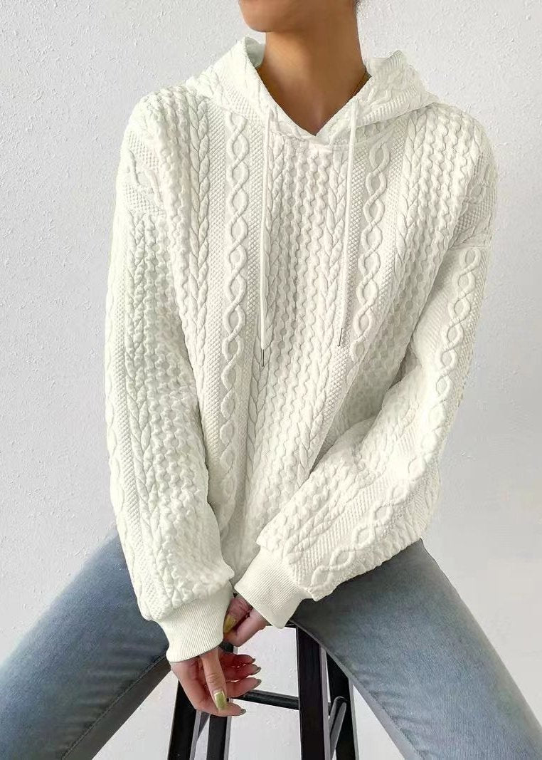 Jacquard hoodie: comfort and style combined