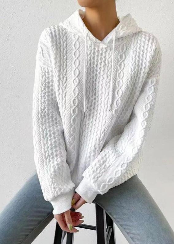 Jacquard hoodie: comfort and style combined