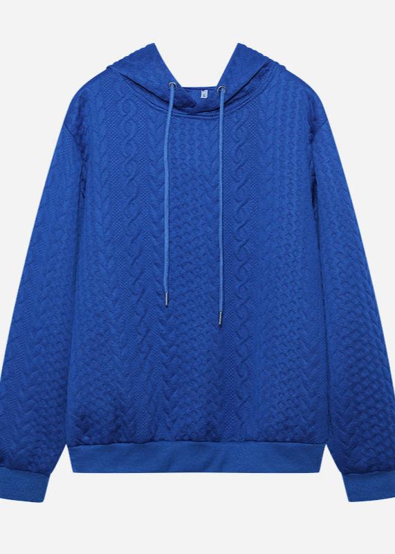 Jacquard hoodie: comfort and style combined