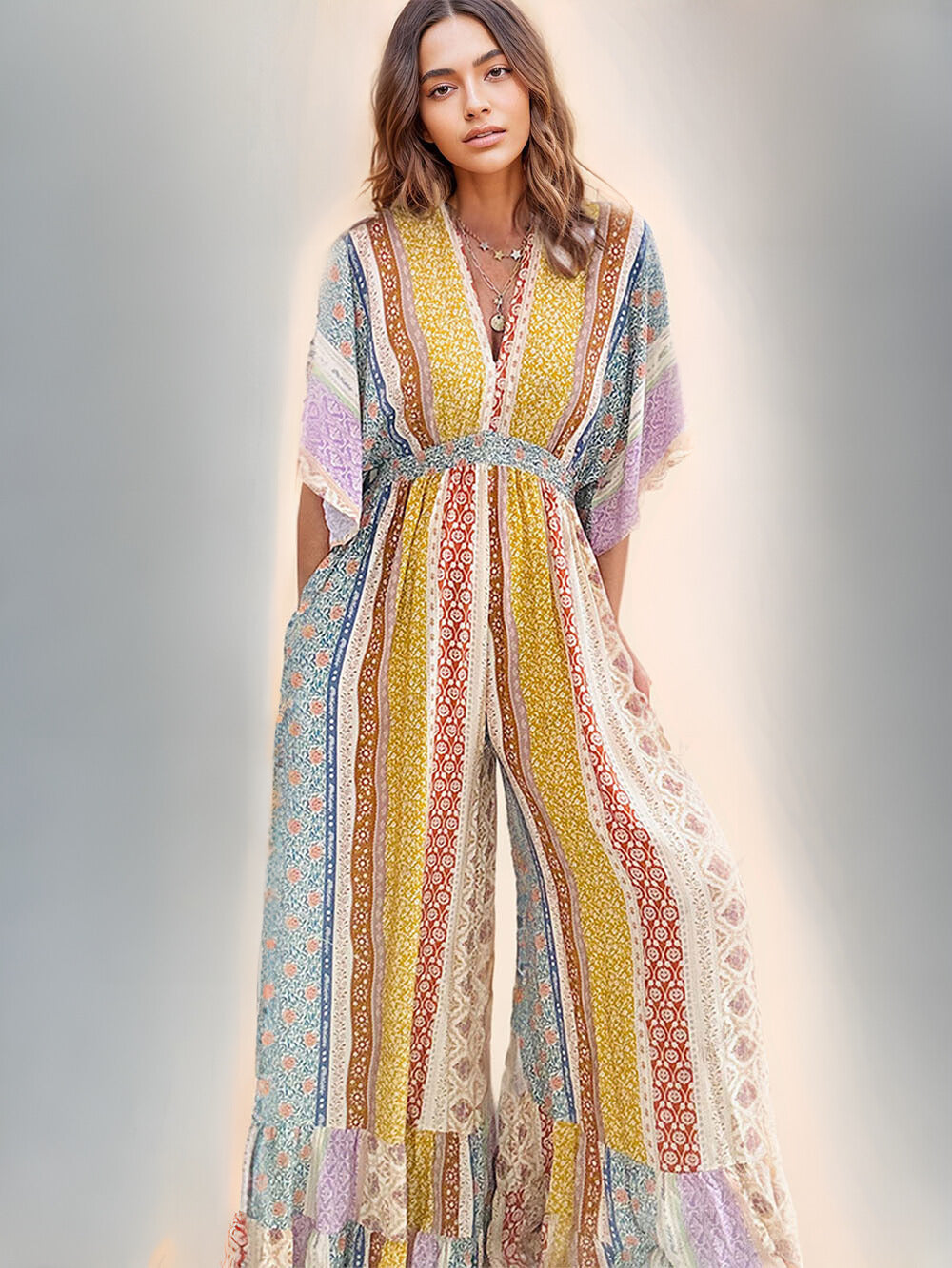 بدلة ريترو مزهرة