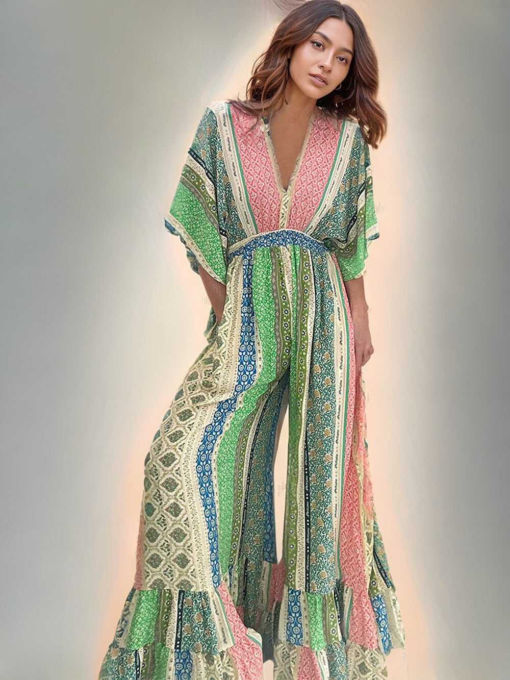 بدلة ريترو مزهرة